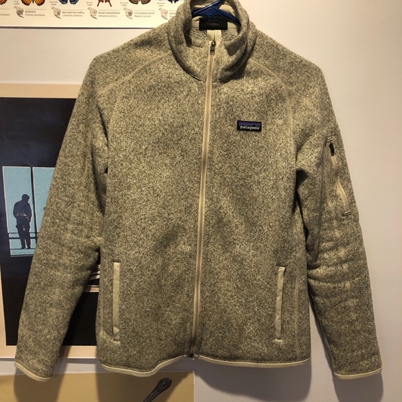 Beige Patagonia Zip-up Fleece - Picture 4 of 4